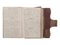 [CIVIL WAR] -- [QUANTRILL'S RAIDERS]. Diary of H.M. McCarty, editor of the Border Star at Westport, Missouri, with entries referencing 1863 clashes between Union soldiers and southern sympathizers, guerilla activity, and Quantrill's Raiders.