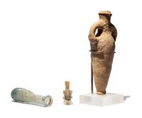 A Phoenician Glass Vessel, Roman Spindle and Islamic Glass