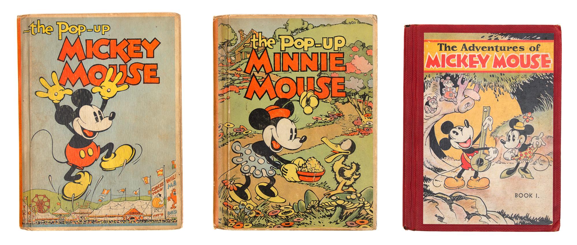 [MICKEY MOUSE]. A group of 3 pop-up books.