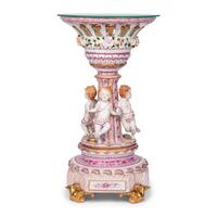 An Dresden Porcelain Jardinere Adapted as a Table
