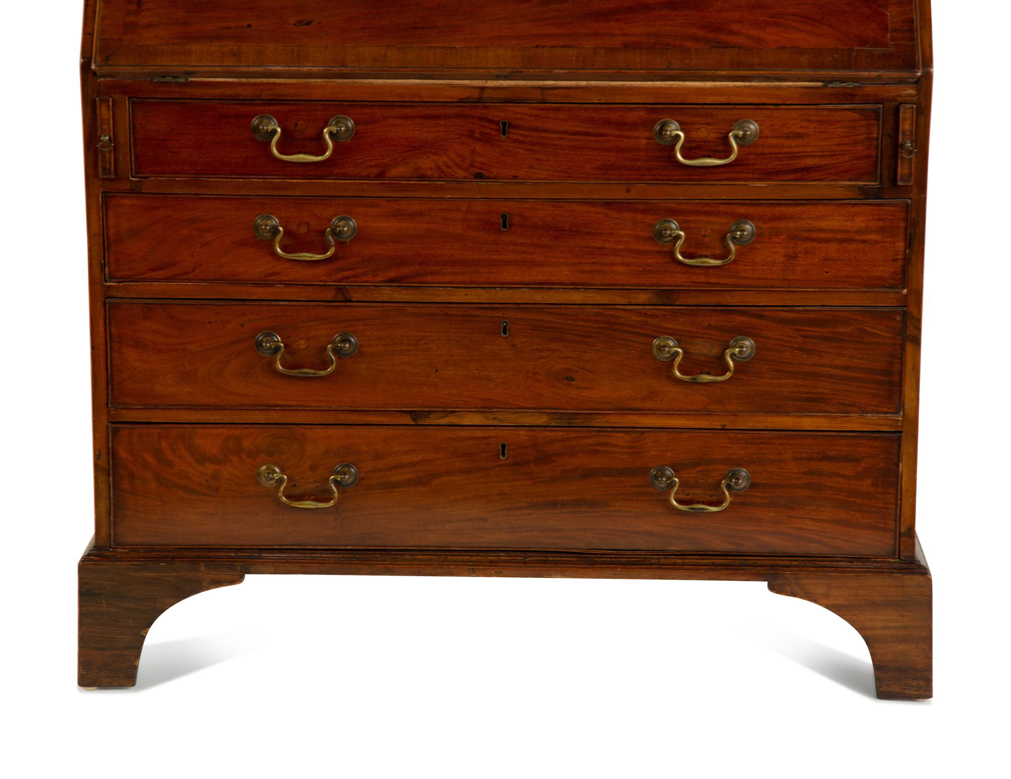 A George III Mahogany Secretary Bookcase