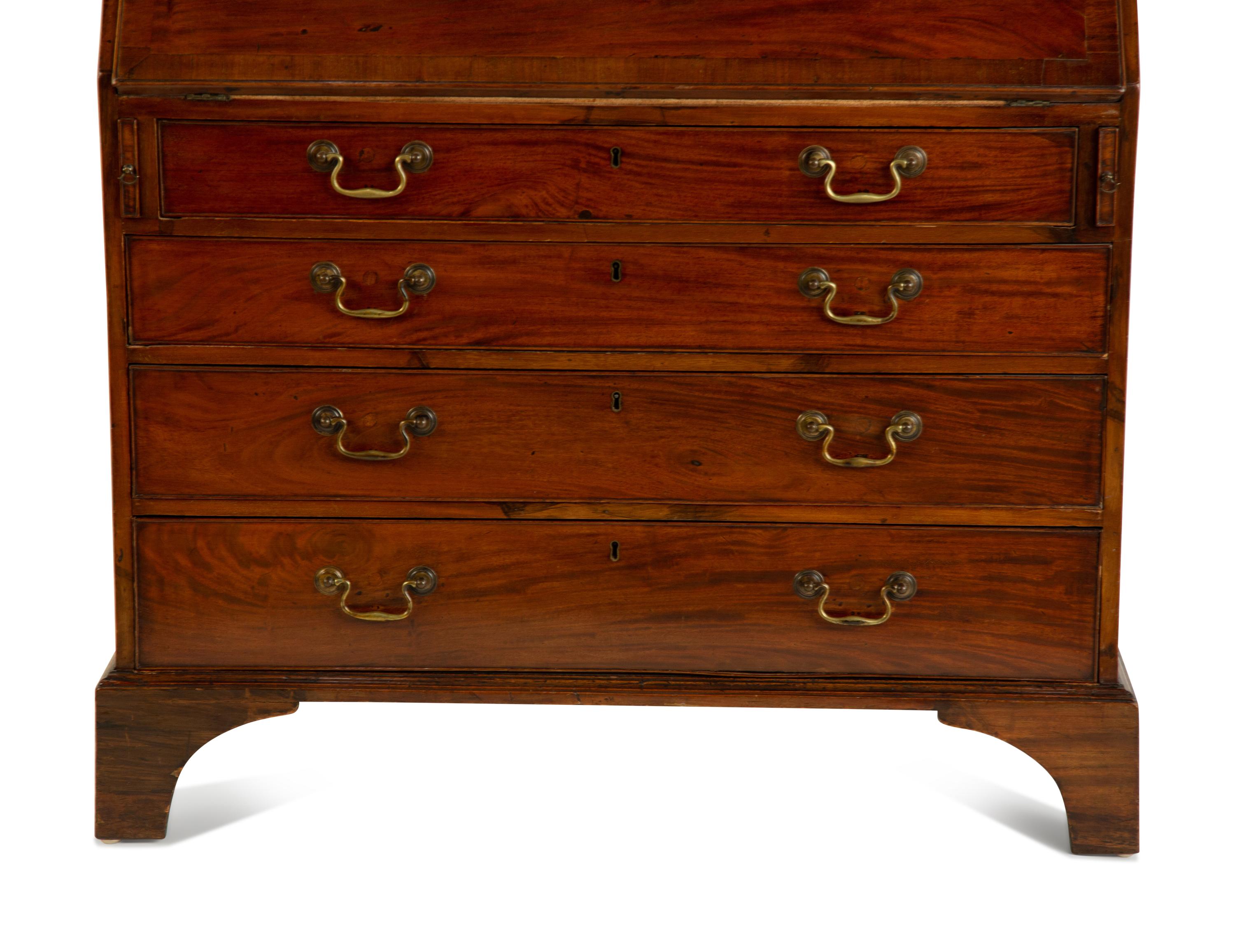 A George III Mahogany Secretary Bookcase