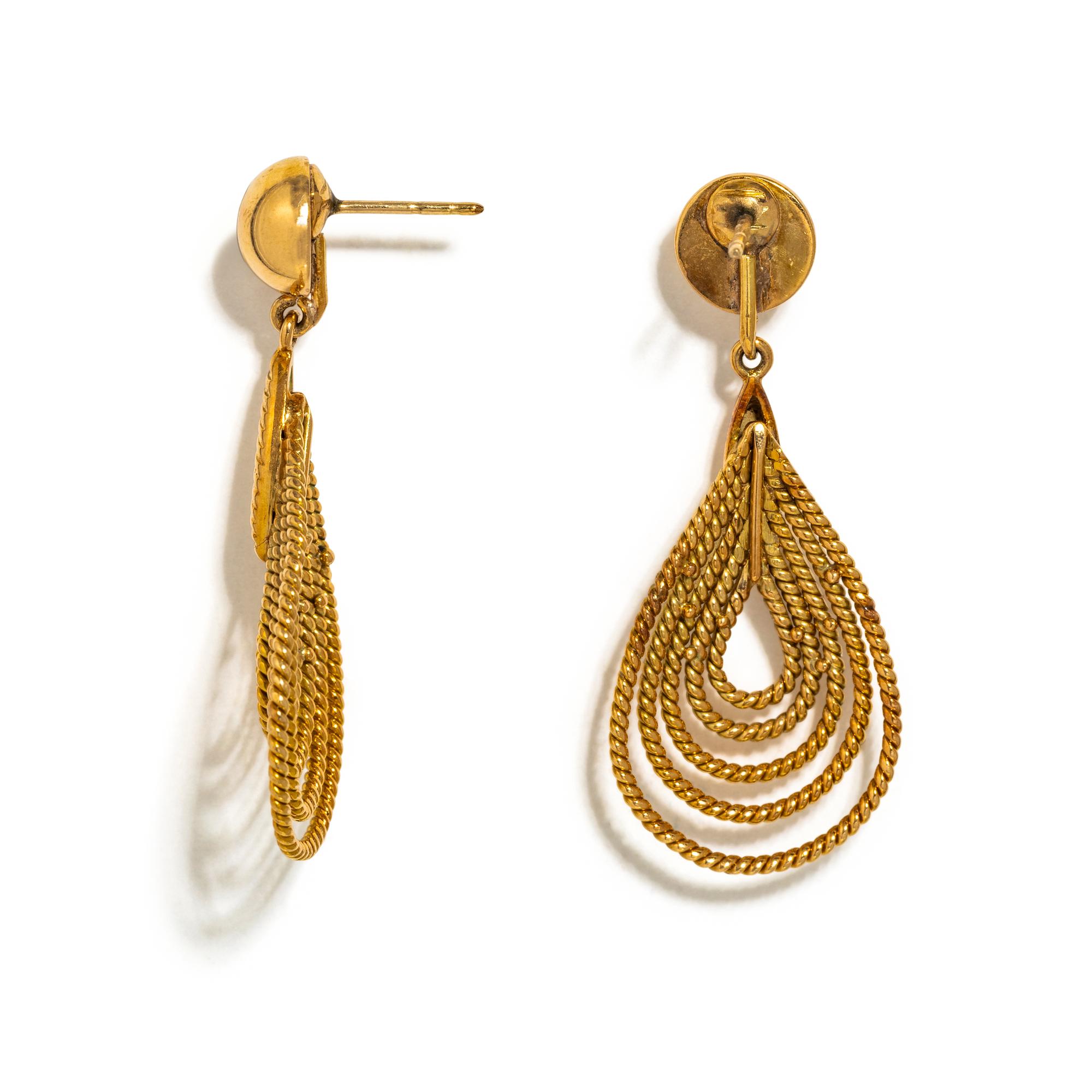 YELLOW GOLD EARRINGS