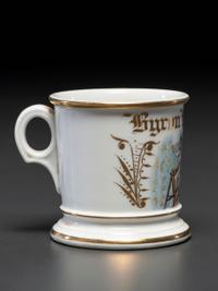 A Wallpaper Hanger's Porcelain Occupational Shaving Mug