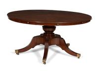 A Regency Style Mahogany Extending Circular Dining Table