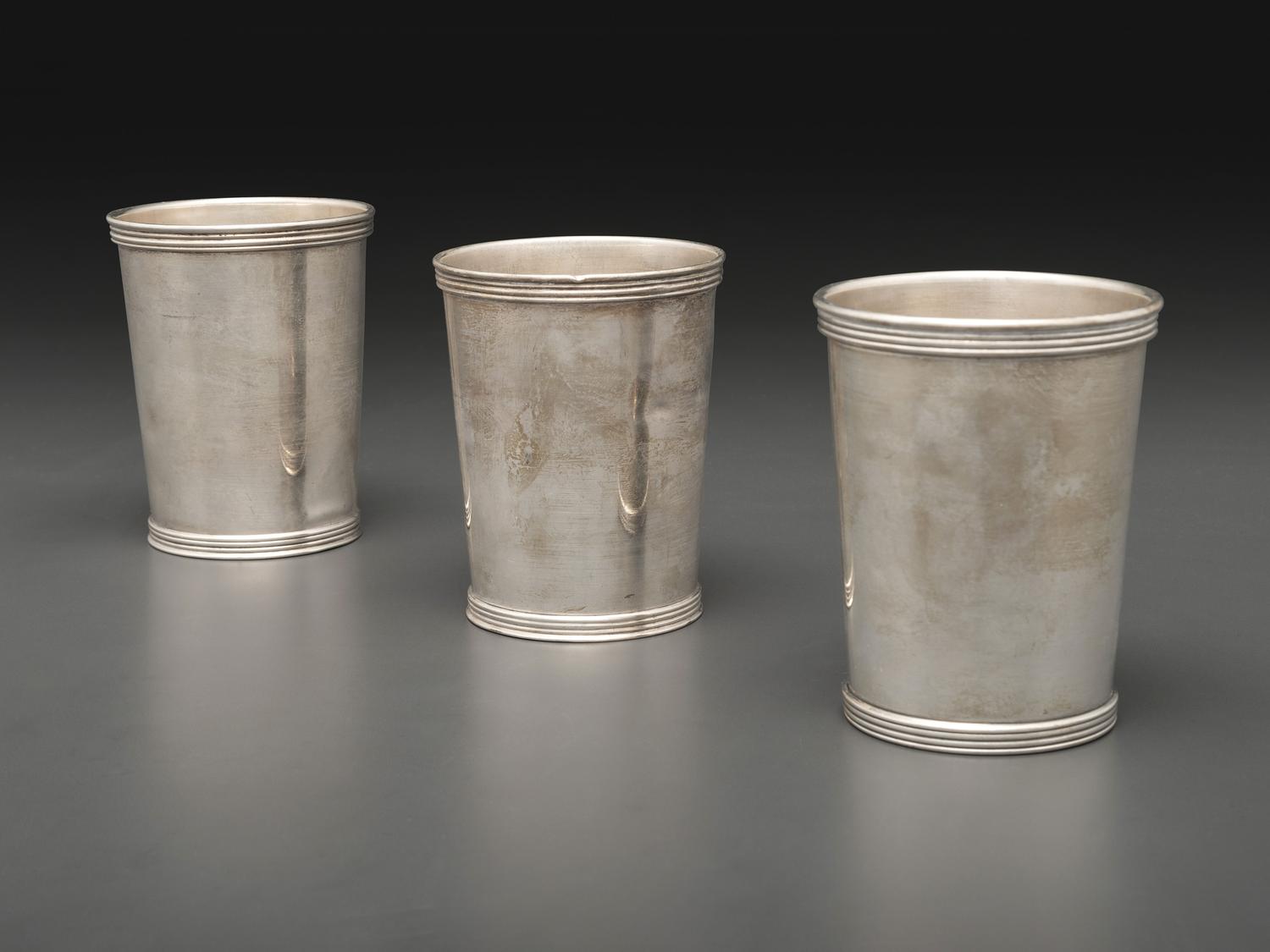 Three Silver Julep Cups