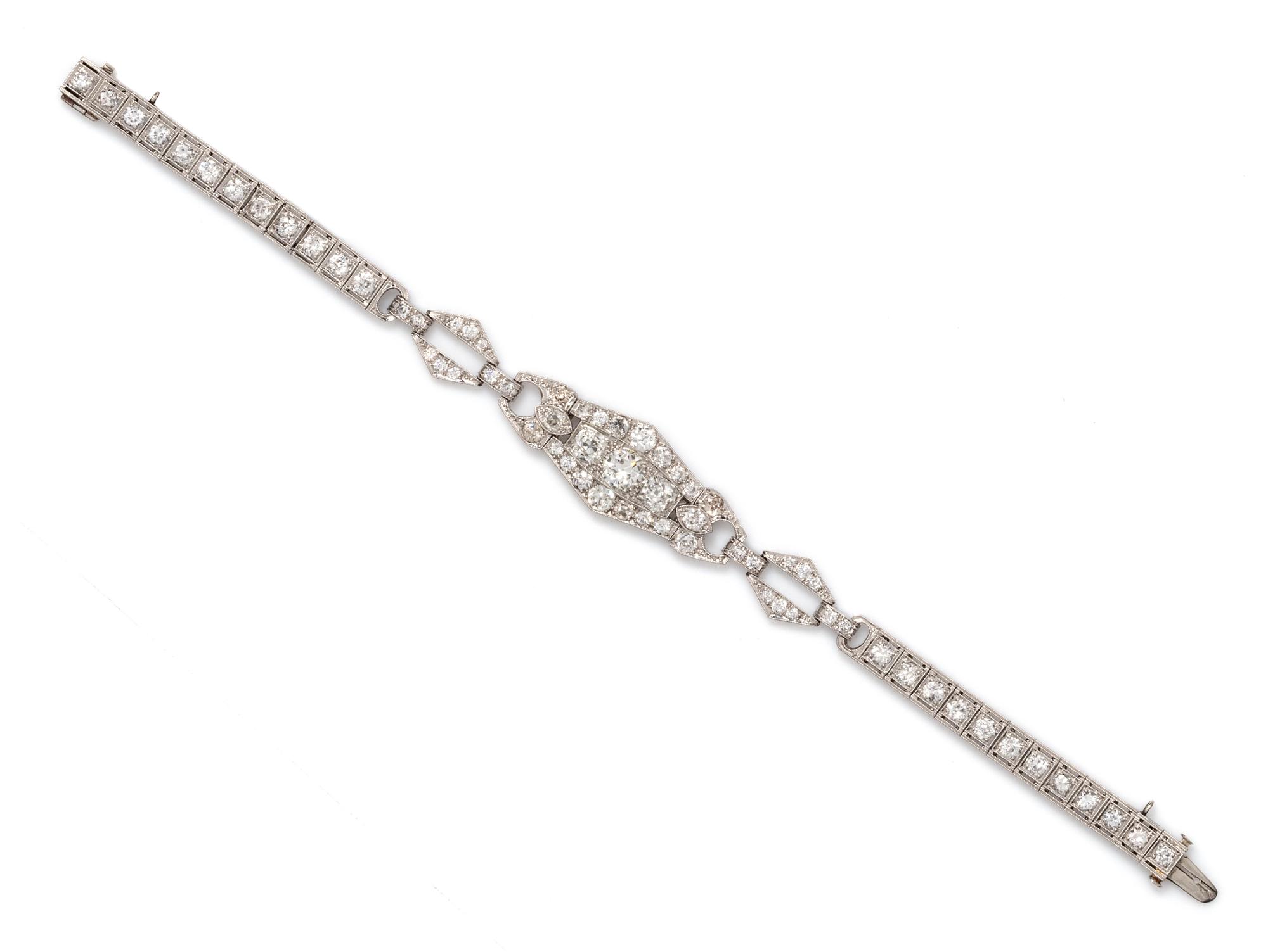 ART DECO, DIAMOND BRACELET