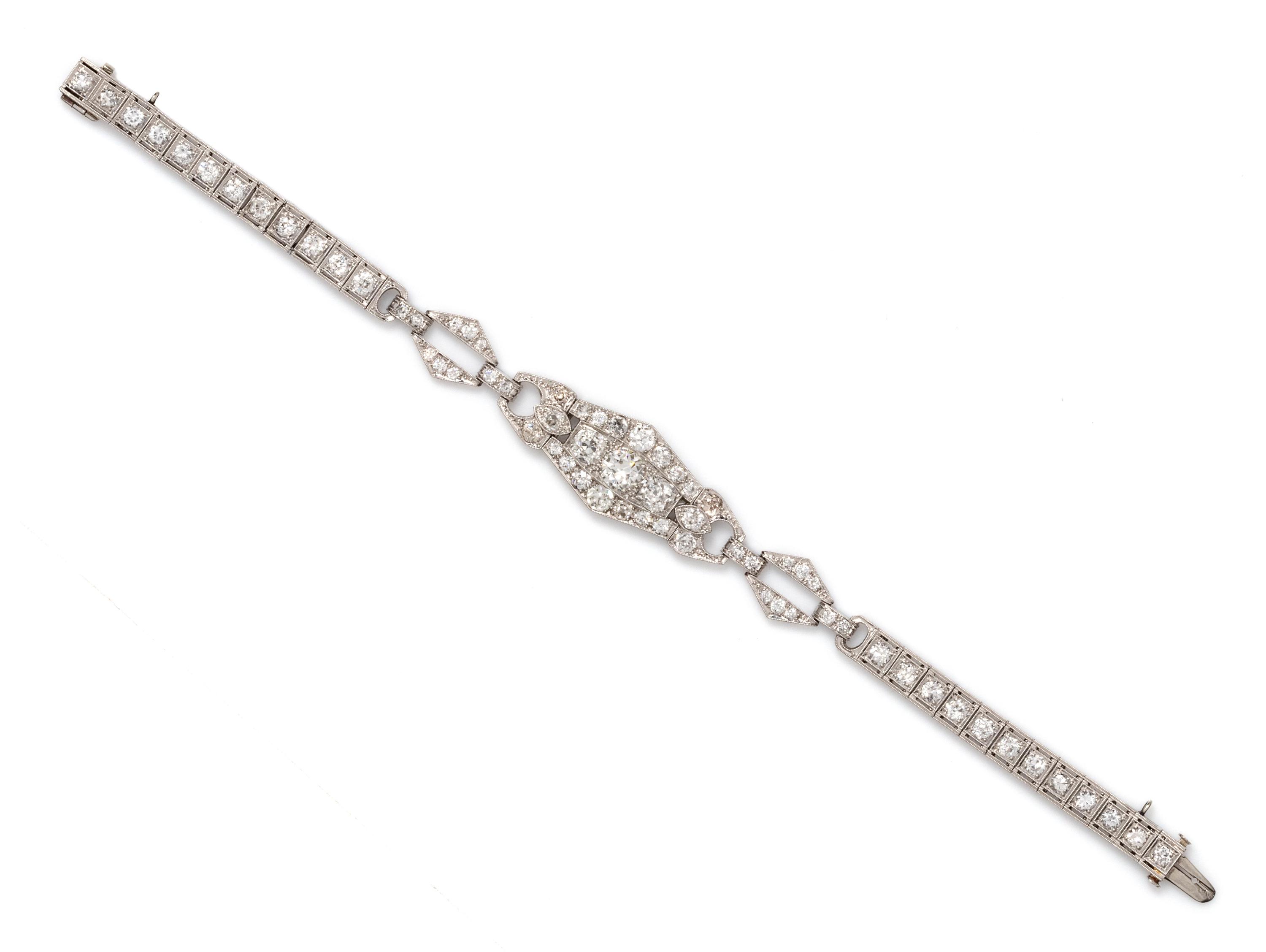 ART DECO, DIAMOND BRACELET