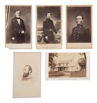[CIVIL WAR - THE CONFEDERACY]. A group of 10 CDVs, incl. CSA Generals JACKSON, ZOLLICOFFER, CLINGMAN, PILLOW, HILL, and BEAUREGARD.