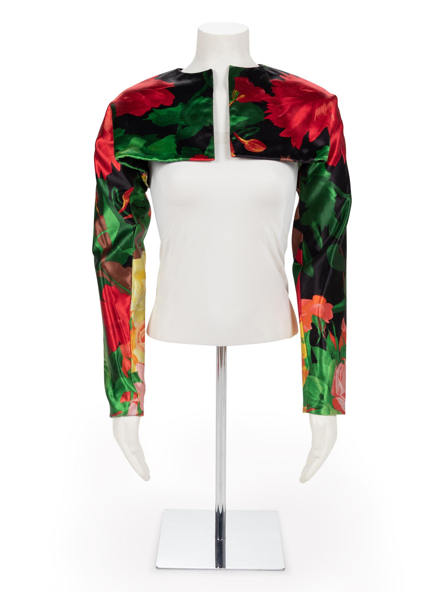 Geoffrey Beene Floral Print Bolero, Spring 1990