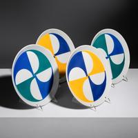 Set of Four Fantasia Italiana Plates, 1967 Franco Pozzi, Italy
