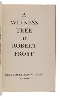 [FROST, Robert (1874-1963)]. A group of 7 works by or about Frost, comprising: