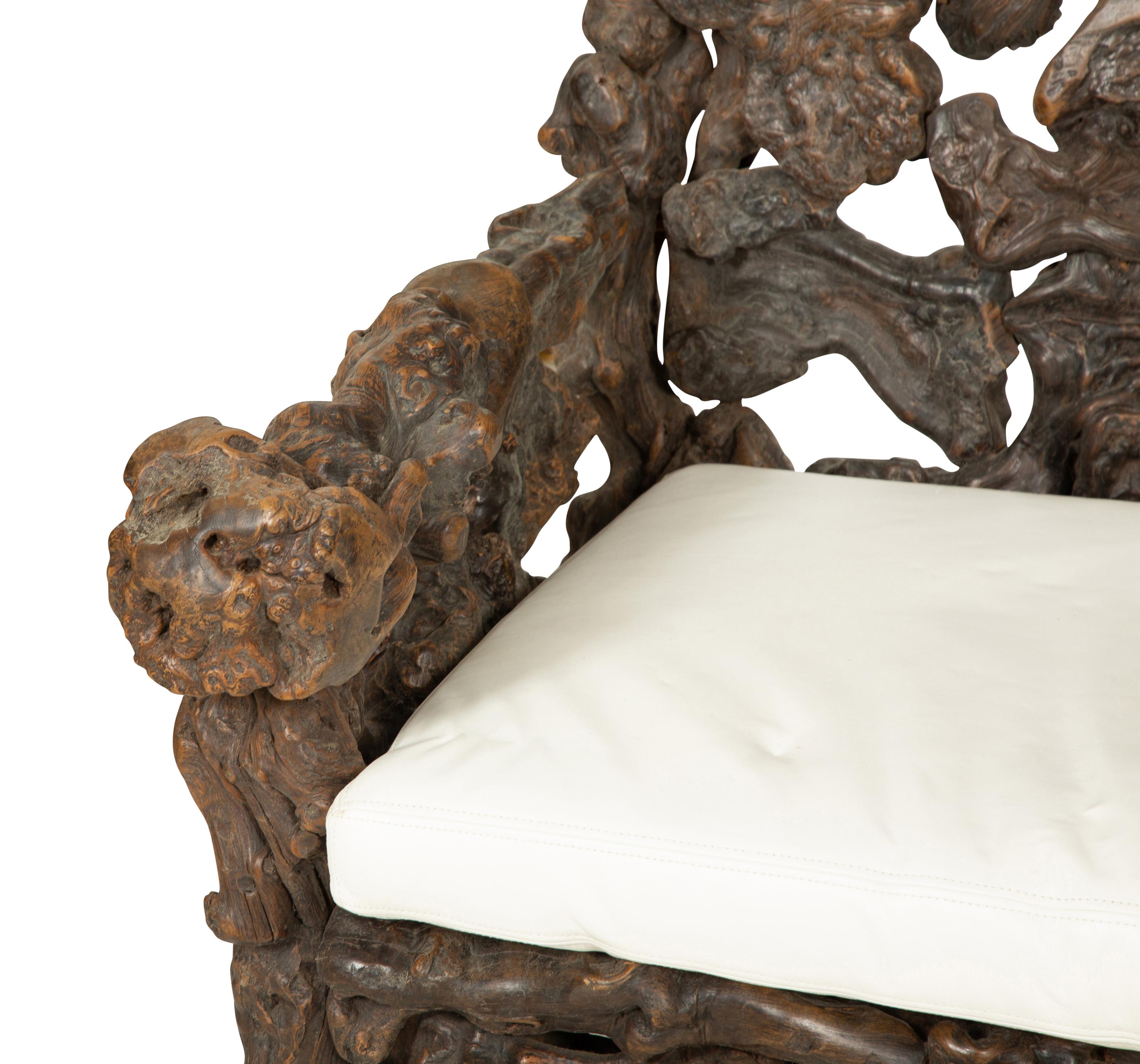 A Pair of Chinese Rootwood Armchairs