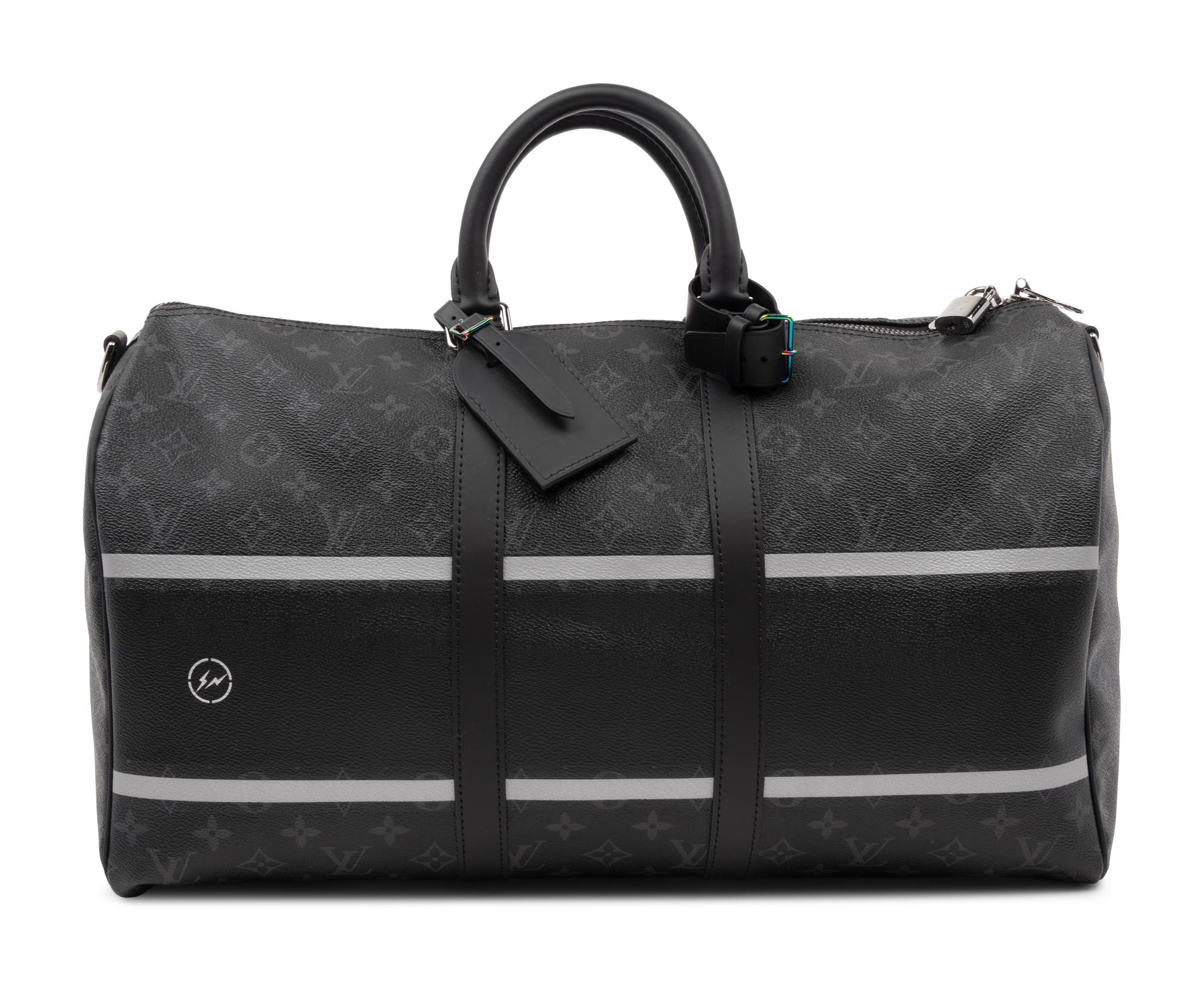 Louis Vuitton Keepall Bandoulière 45 in Monogram Eclipse Canvas, Flash Fragment, Fujiwara X Fragment, Fall Winter 2017