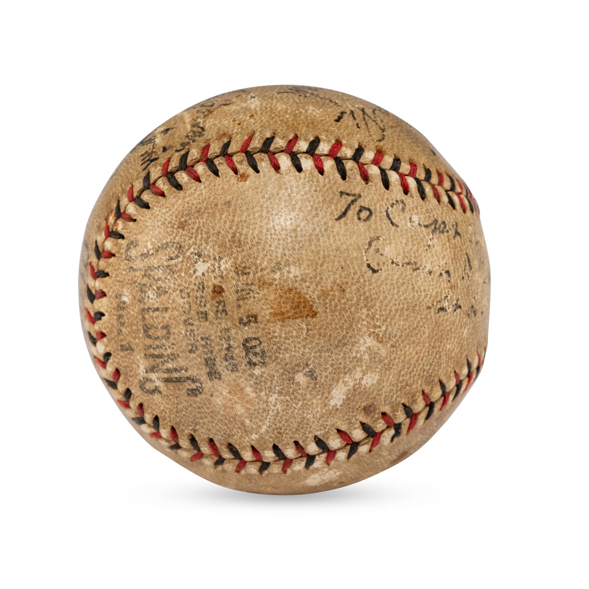 A 1931 World Series Umpiring Crew Signed Autograph Baseball Featuring Bill Klem and Bill McGowan (JSA Letter of Authenticity),