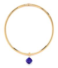A 14 Karat Yellow Gold and Tanzanite Pendant/Necklace, 32.00 dwts.