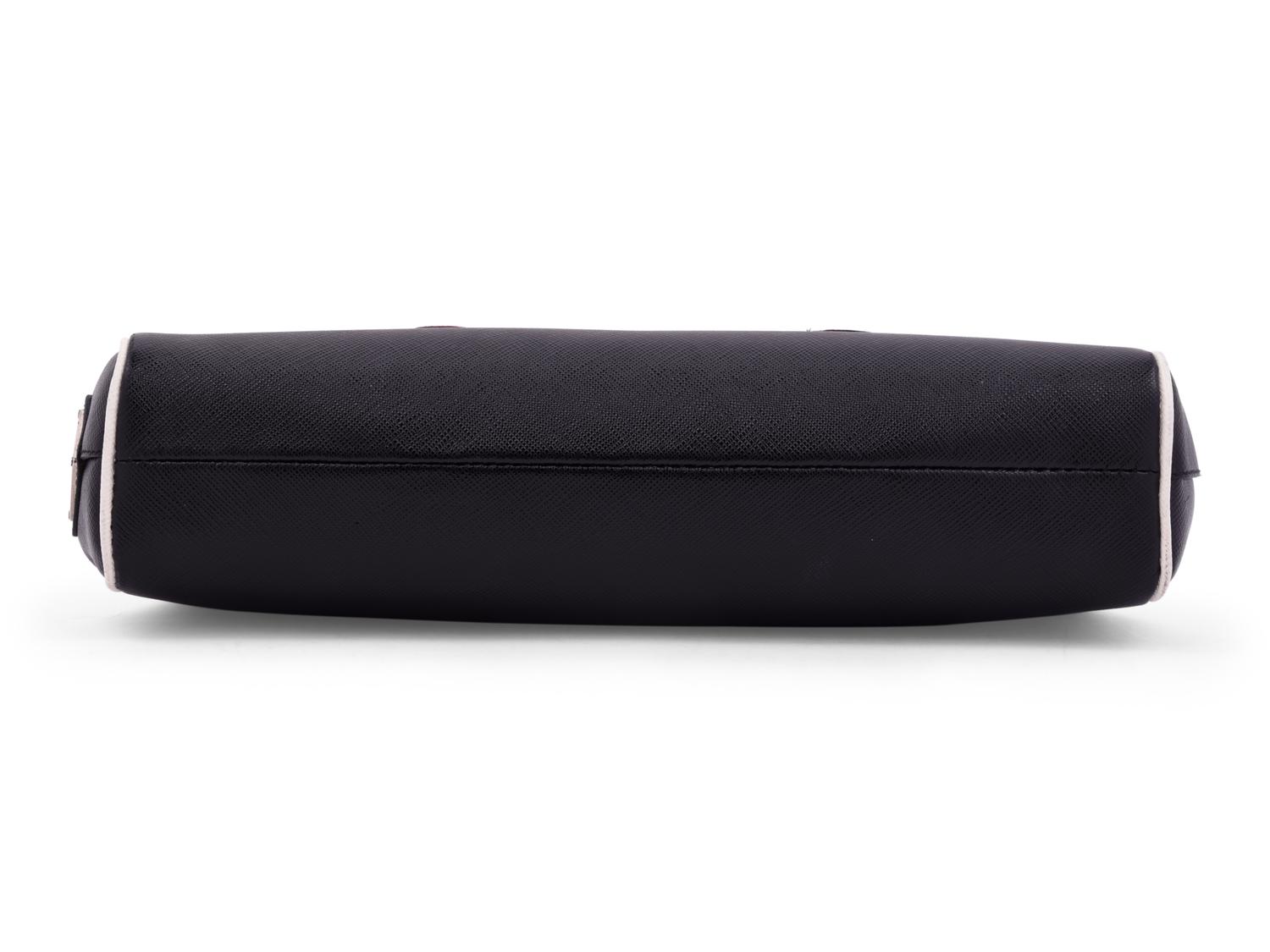 Prada Double Rose Saffiano Clutch Bag, 2000s