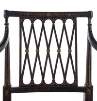 A Regency Style Painted Armchair