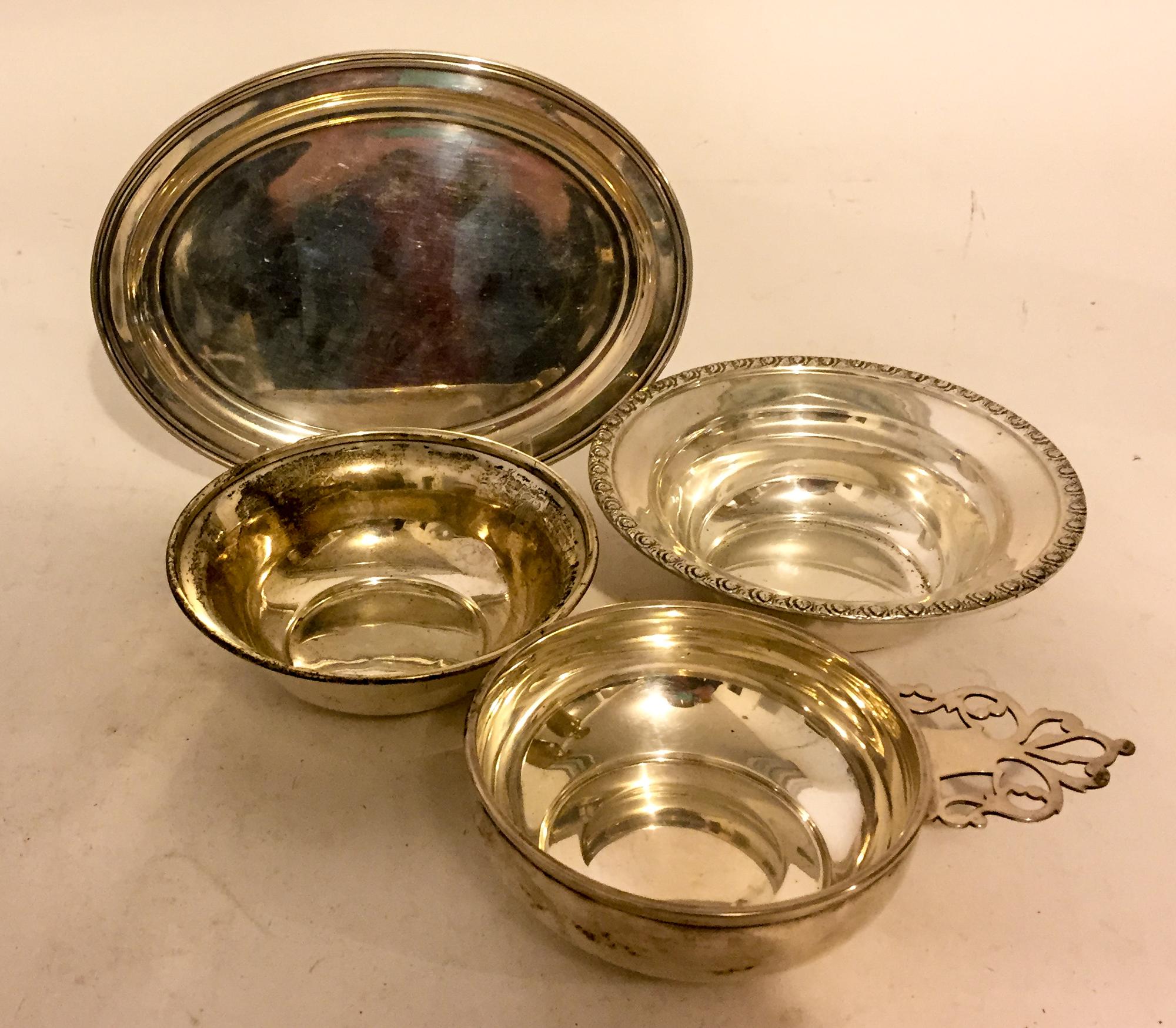 Four American Silver Articles Width of widest 8 1/4 inches. — 20TH CENTURY