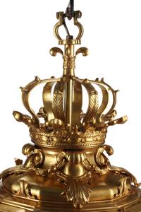 A Pair of Louis XVI Style Gilt Bronze and Etched Glass Hall Lanterns