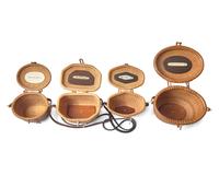 A Collection of Five Nantucket Lightship Purse Baskets, Various Makers, Dates Ranging 1963-2006