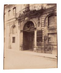 A pair of photographs ( Hôtel d'Allret, rue des Francs-Bourgeois 31 , 1911; Hôtel, places des Victoires 10 , 1913)