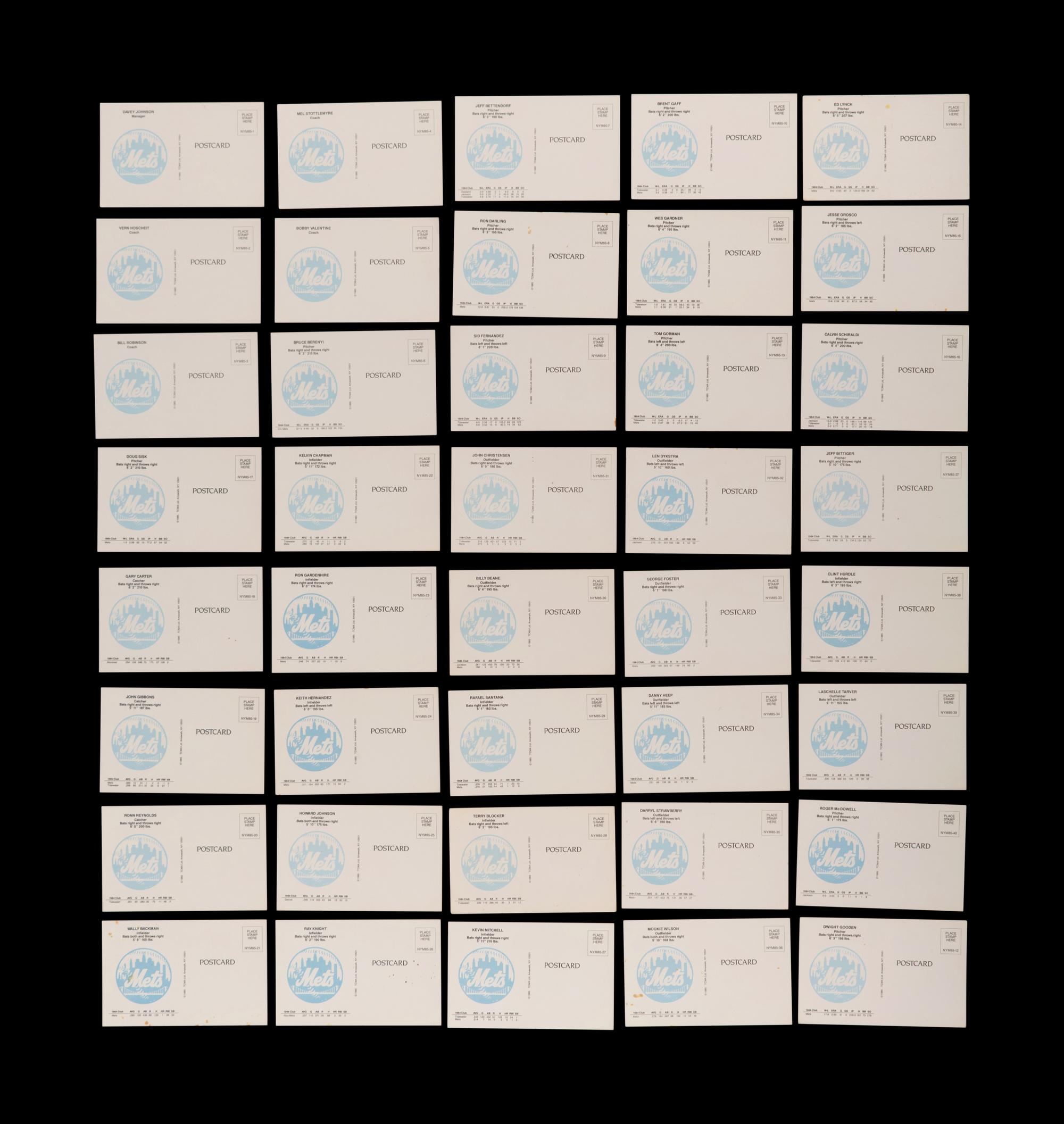 A Group of New York Mets Baseball Cards Ephemera and Signed Autographs