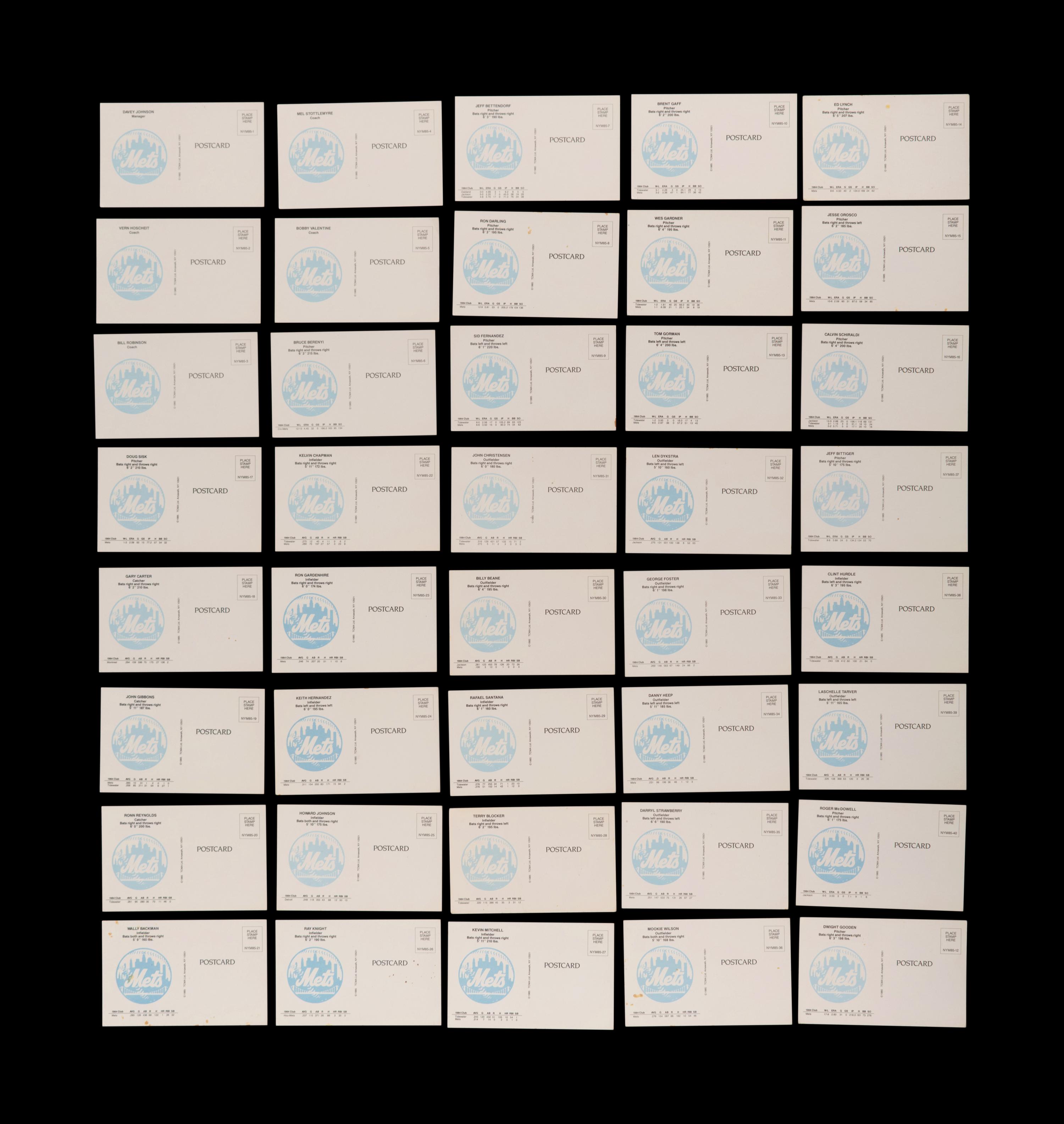 A Group of New York Mets Baseball Cards Ephemera and Signed Autographs