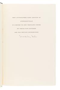 [CIVIL WAR]. KANTOR, MacKinlay (1904-1977). Andersonville . Cleveland and New York: The World Publishing Company, 1955.