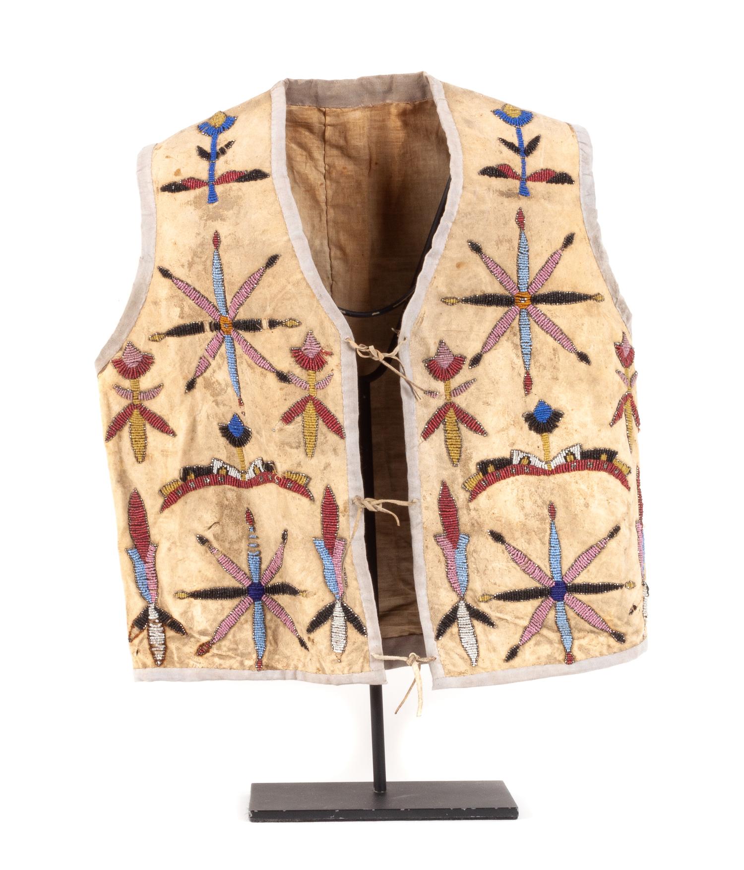 Northern Plains Santee Sioux Beaded Vest