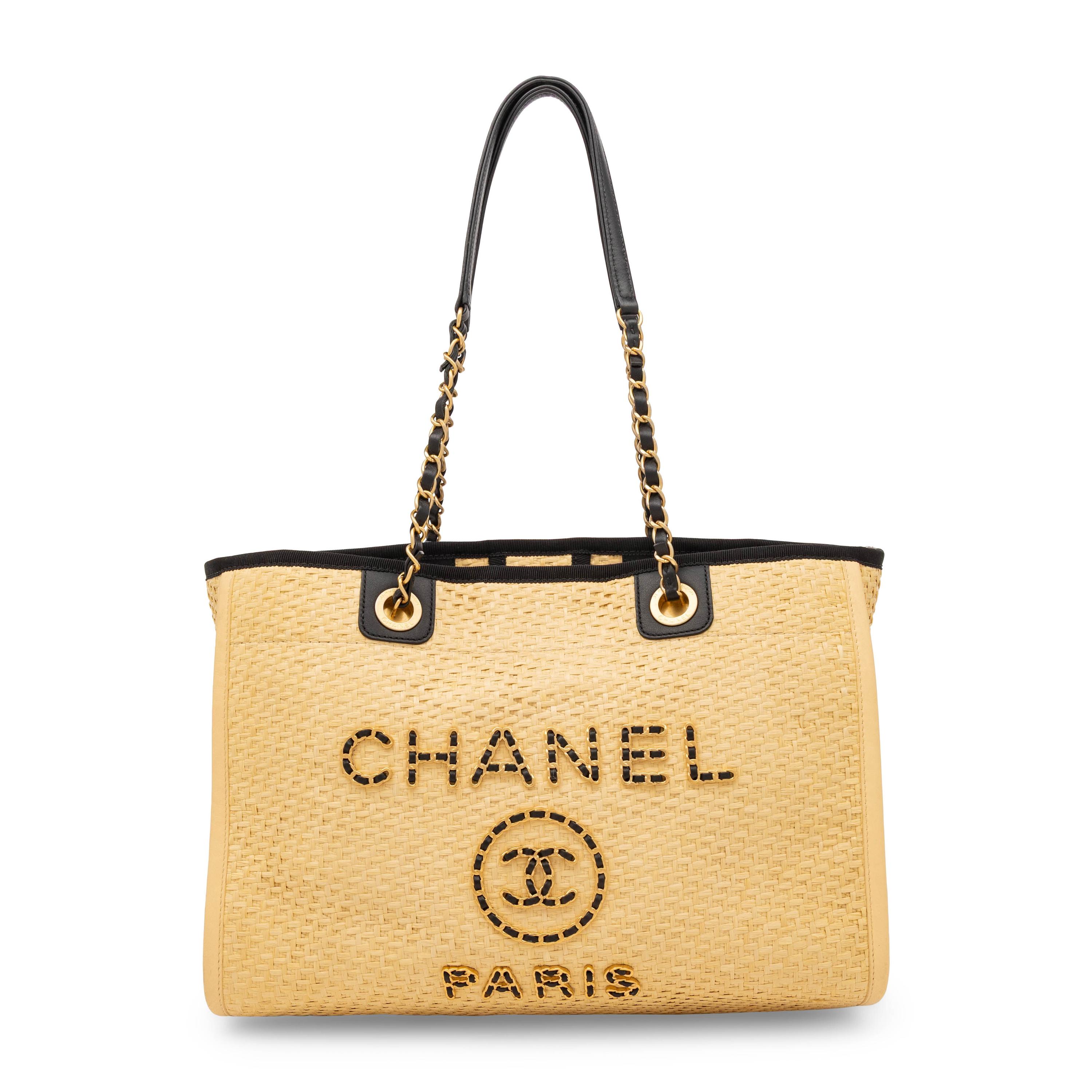 Chanel, Woven Raffia Tote