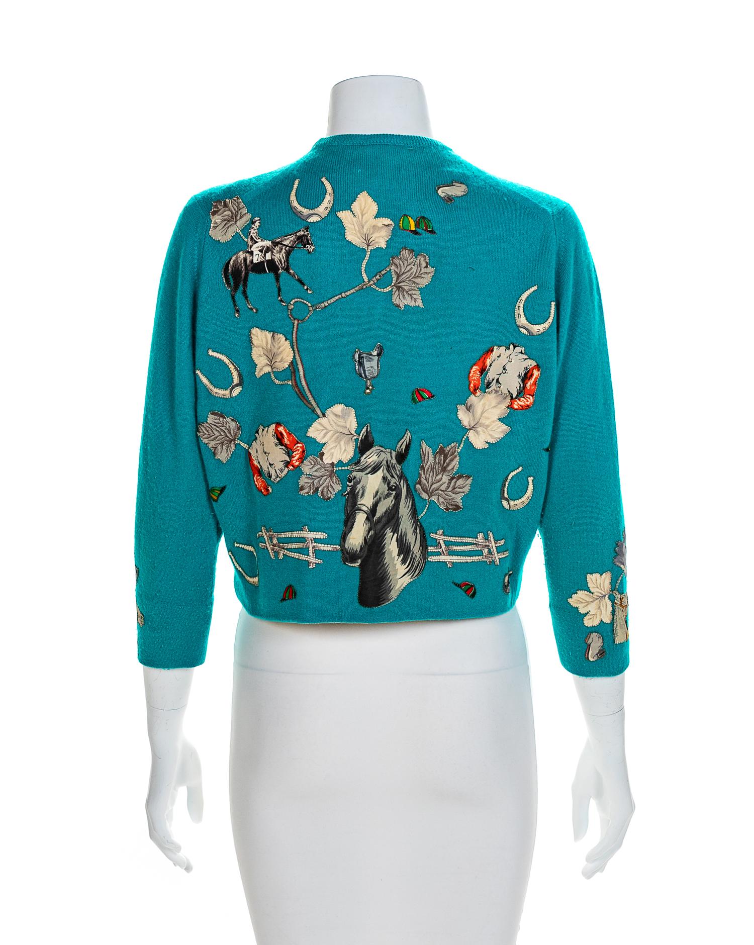 Four Helen Bond Carruthers Embroidered Cardigans, 1950s No size label