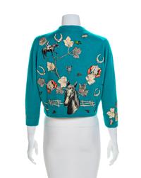 Four Helen Bond Carruthers Embroidered Cardigans, 1950s No size label