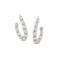 TIFFANY & CO., PLATINUM AND DIAMOND INSIDE OUT HOOP EARRINGS