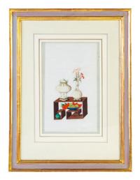 Twelve Chinese Export Painted Pith Paper Scholarly Scenes
