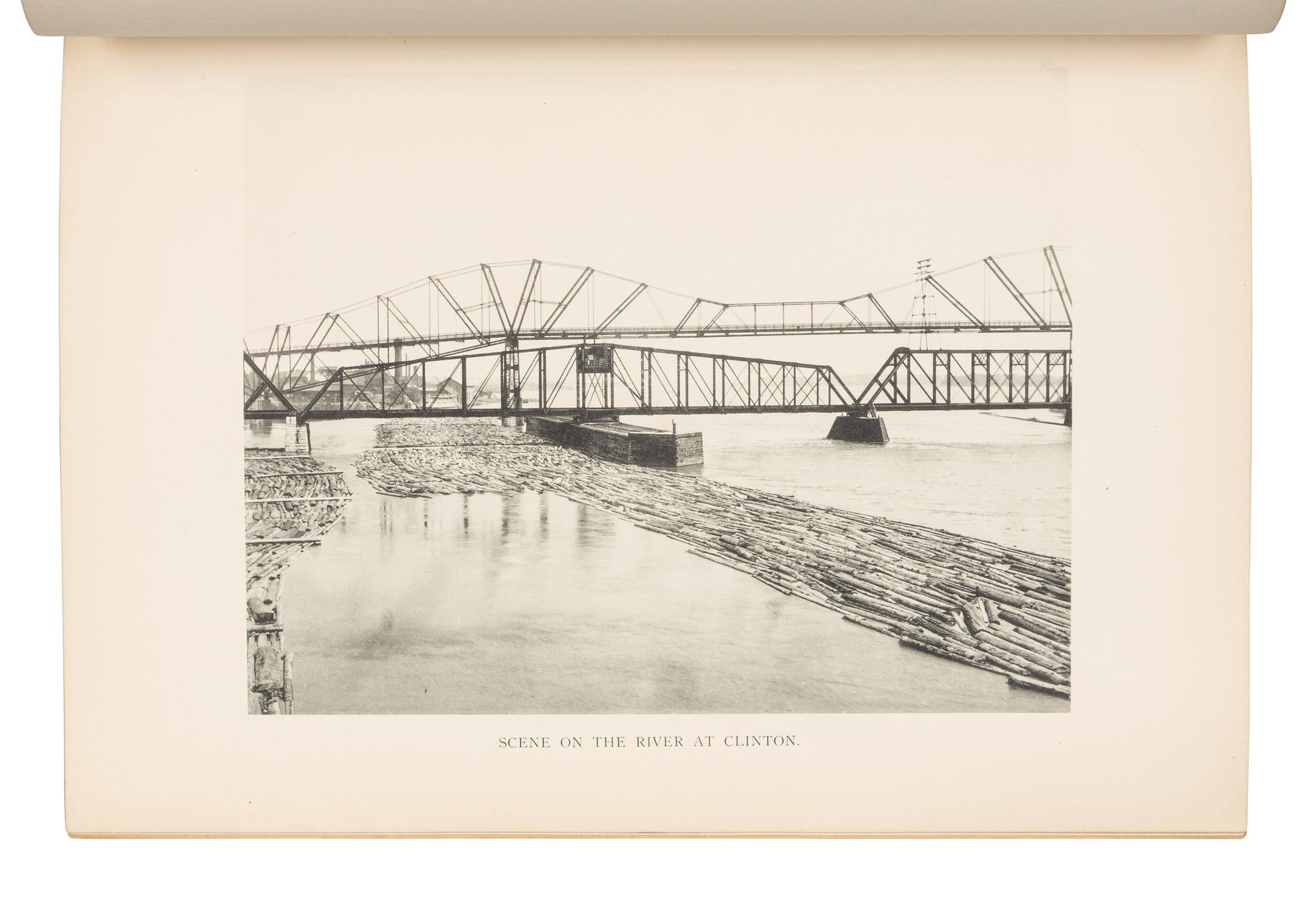 [PHOTOGRAPHY -- MISSISSIPPI RIVER]. Art Work of the Valley of the Mississippi from La Crosse, Wisconsin to Keokuk, Iowa . Oshkosh: Art Photogravure Co., 1899.