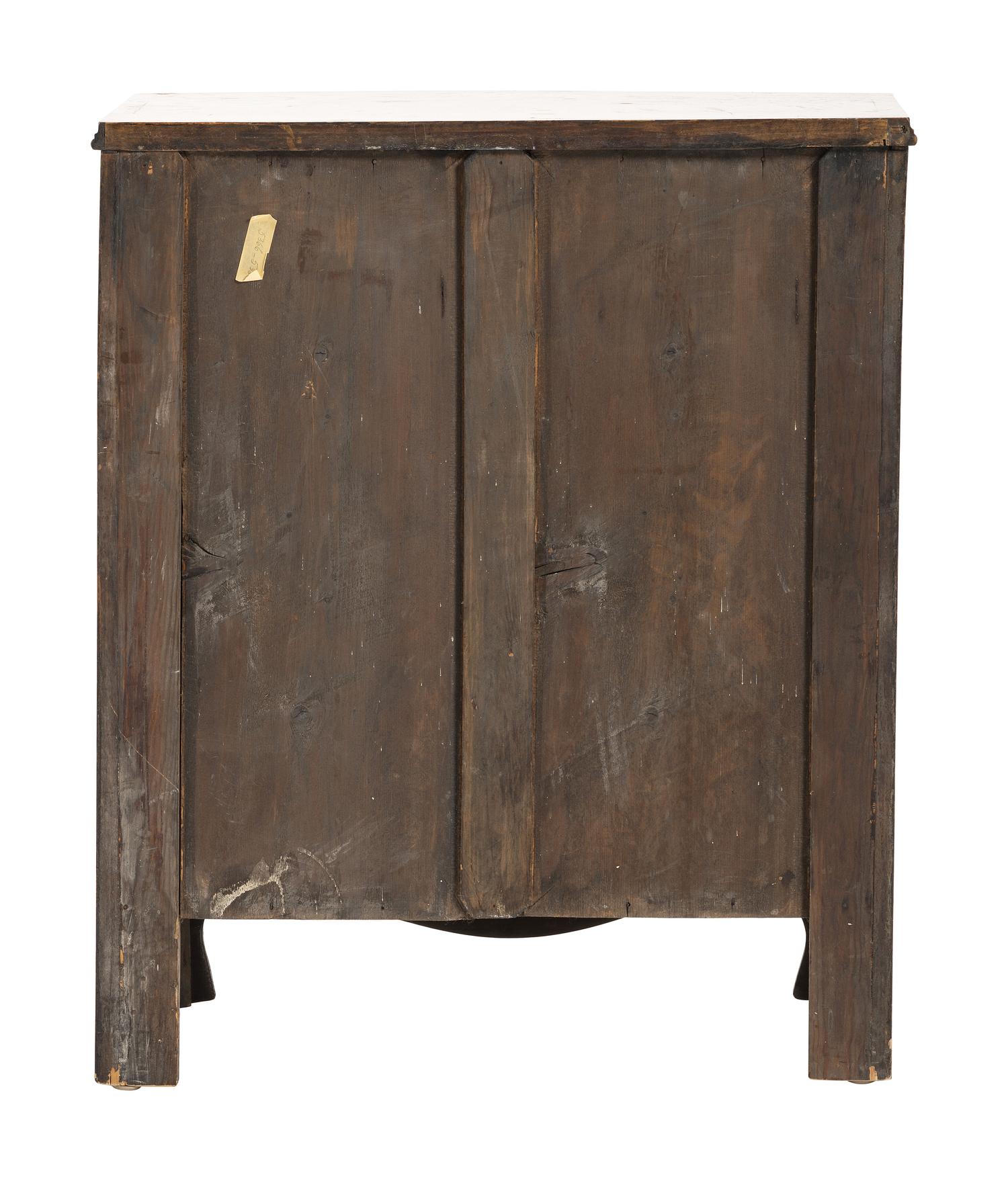 A George II-Style Walnut Four-Drawer Chest