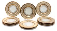 Fourteen Bavarian Dinner Plates Diameter 11 inches. — Heinrich & Co.