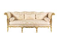 A Louis XV Style Giltwood Sofa
