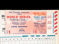 A Group of 1969 New York Mets Miracle Mets World Series Ticket Stub and Programs,