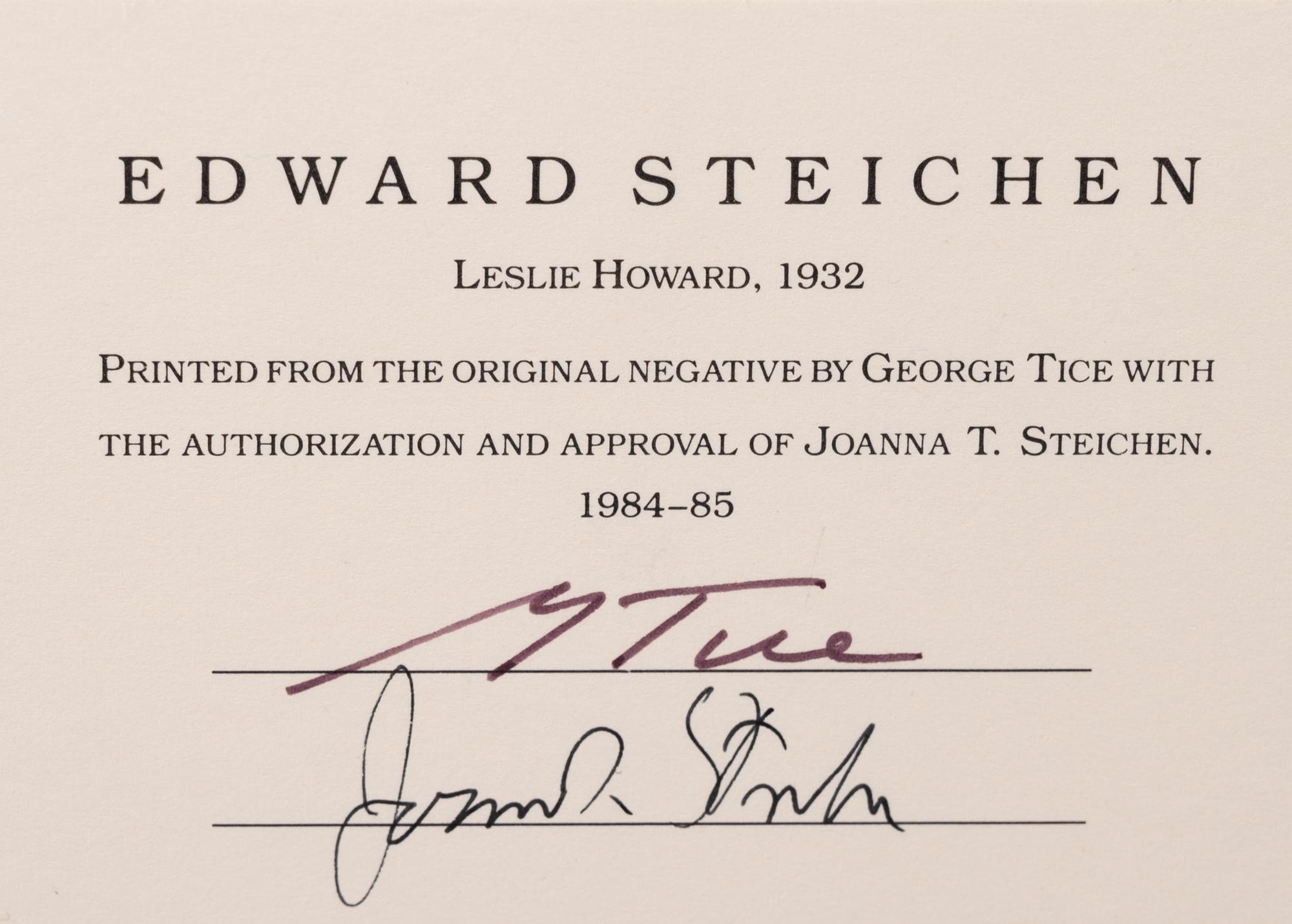 A group of five photographs (from In The Studio printed by George Tice with labels signed by George Tice and Joanna Steichen)
