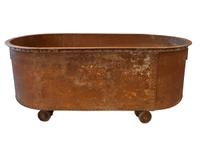 A Cast Iron Tub 89" W x 45.5" D x 34.5" H — United States, 19th/20th Century