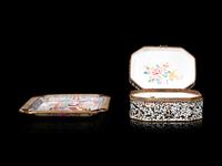 Two Chinese Canton Enamel on Copper Articles