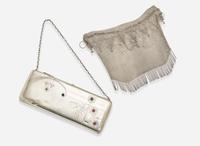 A Pair of Vintage Sterling Silver Purses