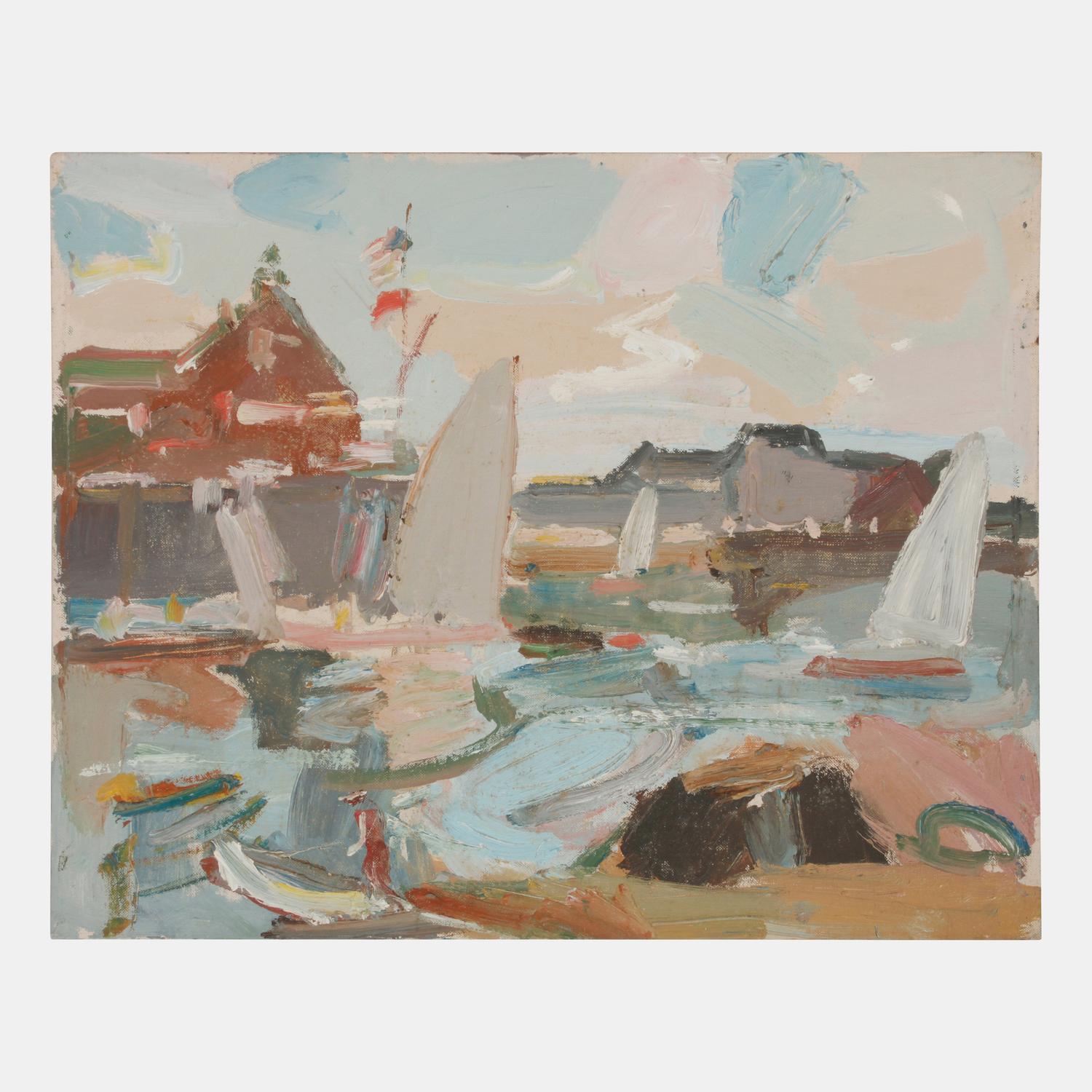Nine works: Untitled Coastal Scenes