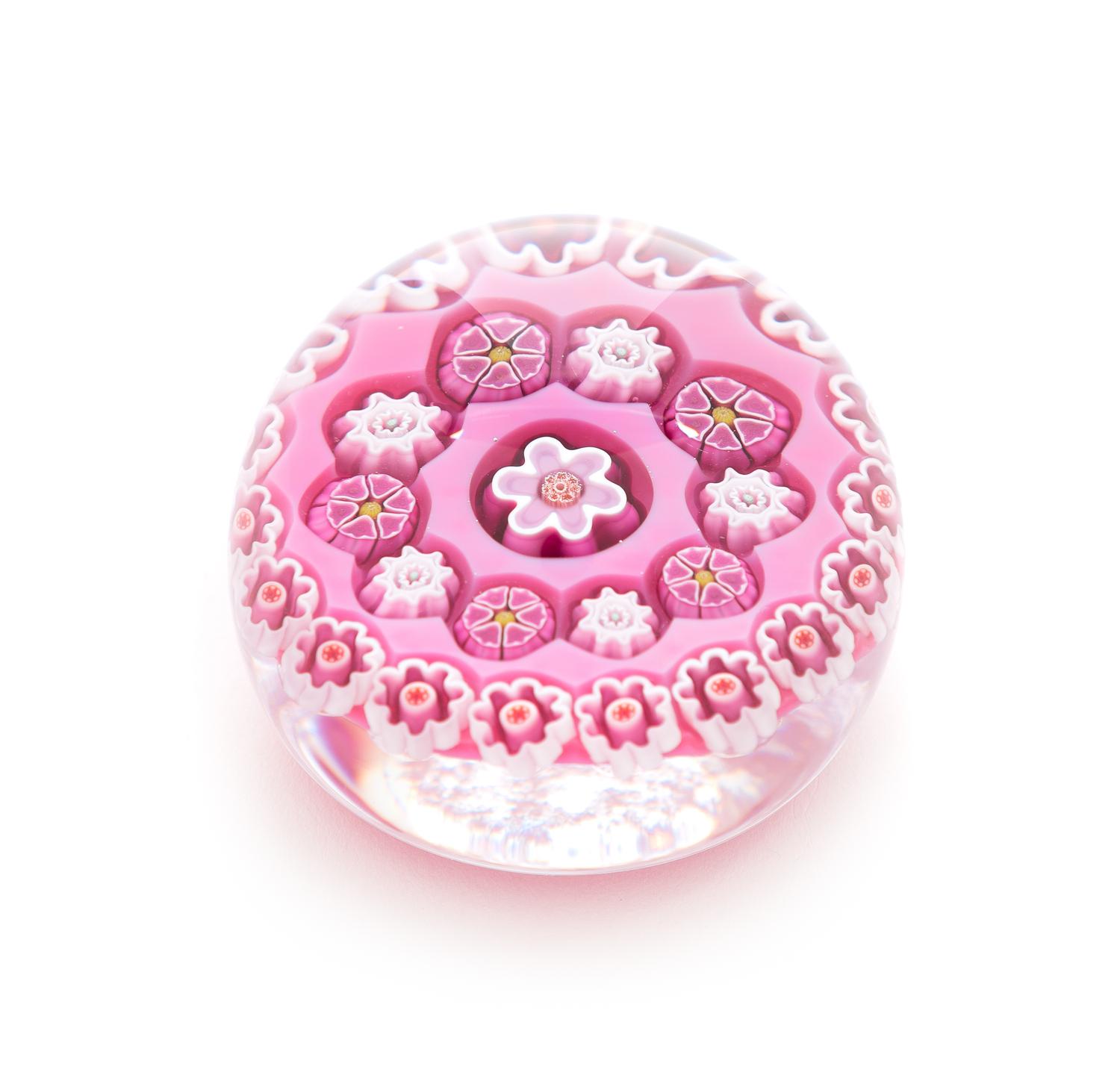 Julie Scrutton Lewis, (American), 1999 commemorative paperweight