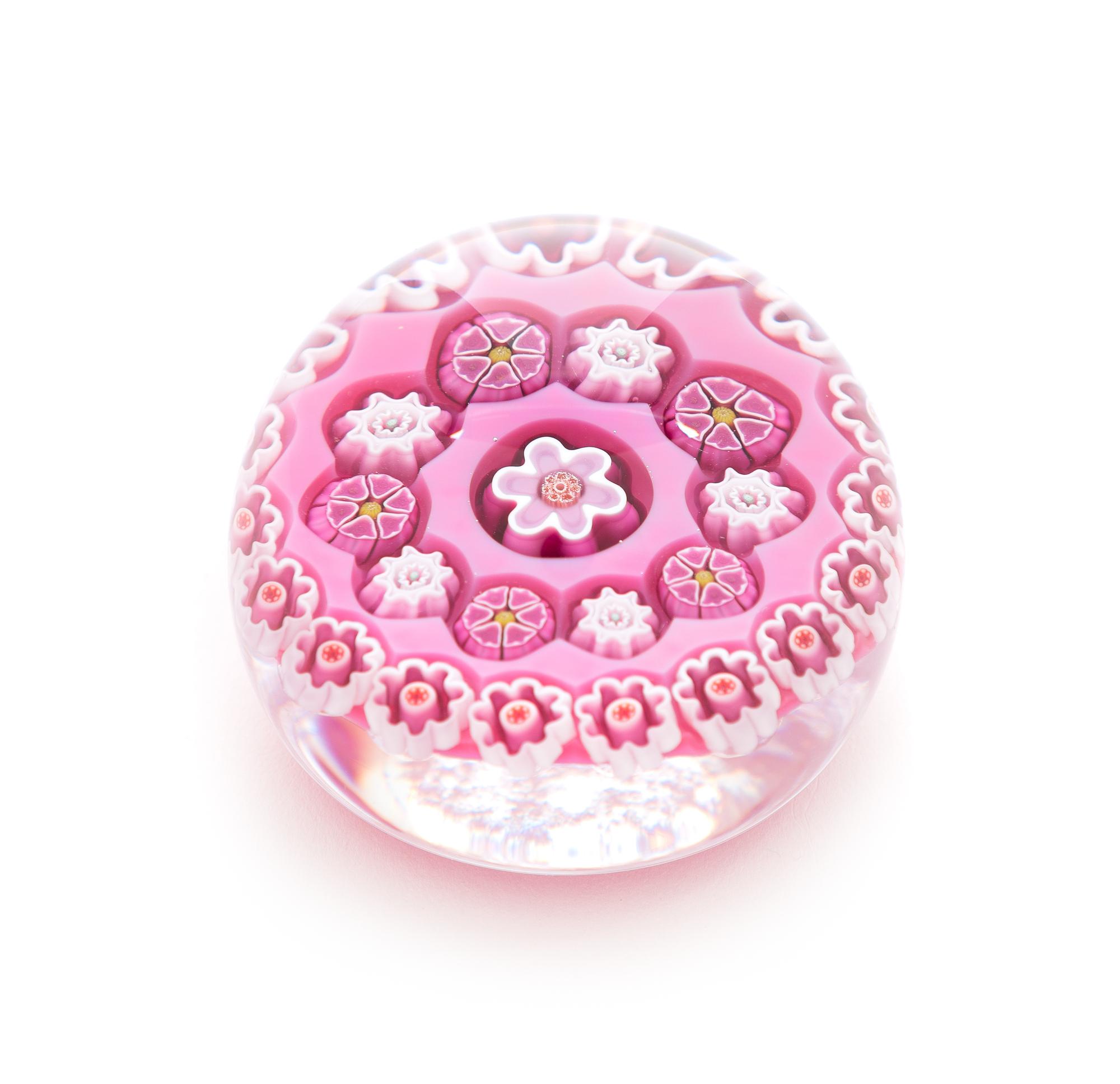 Julie Scrutton Lewis, (American), 1999 commemorative paperweight