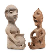Tesuque Pottery Rain God Figures