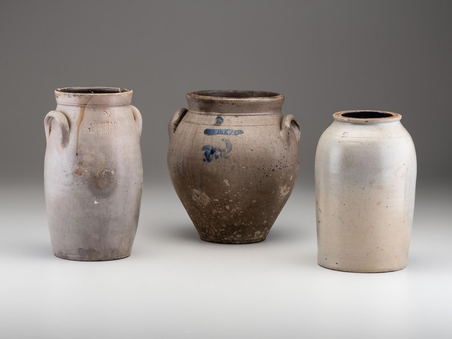 Three Stoneware Vessels
