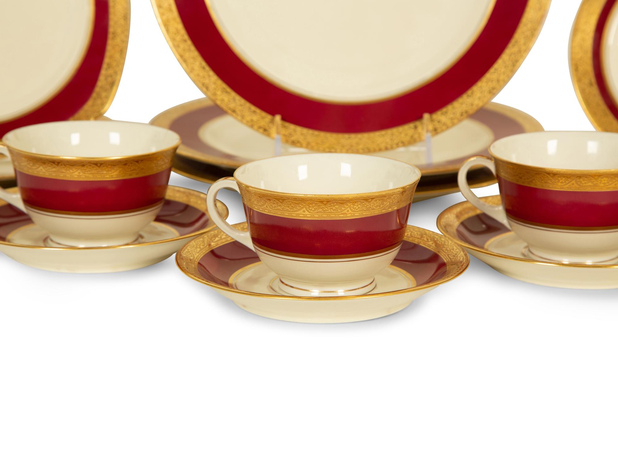 A Czech Porcelain Dinner Service
